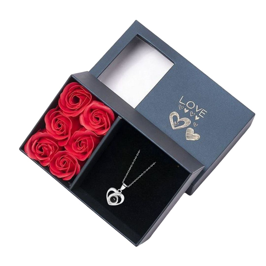 Boîte cadeau avec roses éternelles 🌹