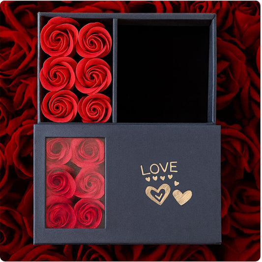 Boîte cadeau avec roses éternelles 🌹