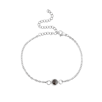 Bracelet photo personnalisé en chaîne