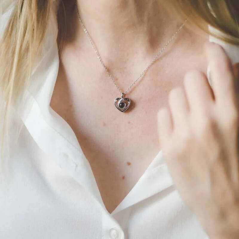 Collier photo cœur – Personnalisé