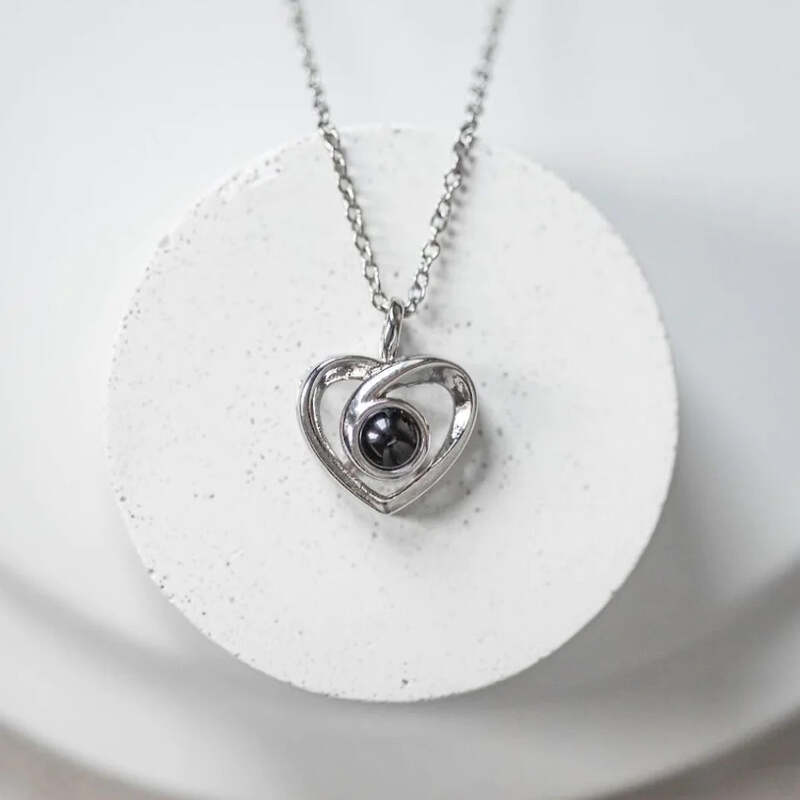 Collier photo cœur – Personnalisé