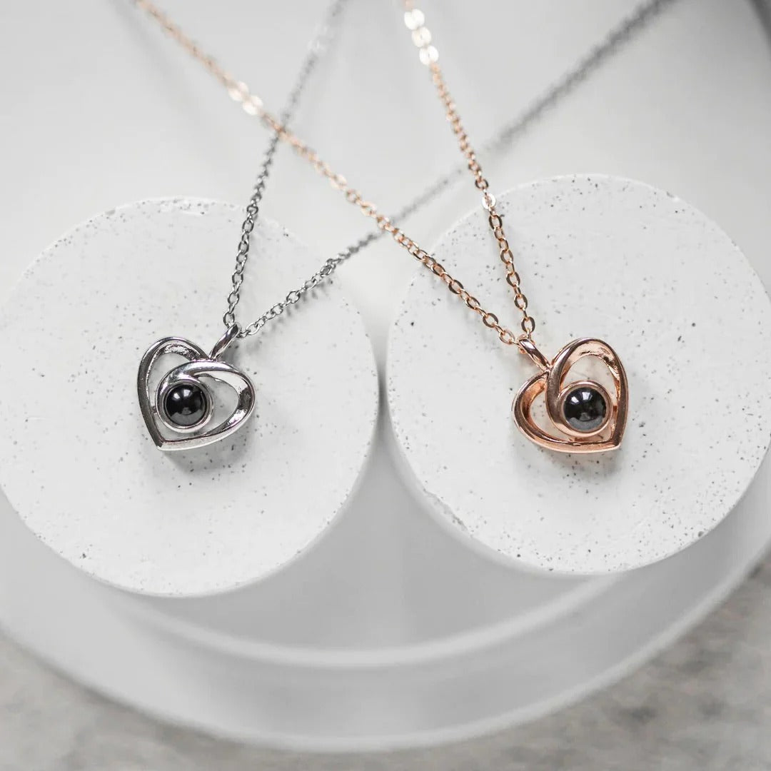 Collier photo cœur – Personnalisé
