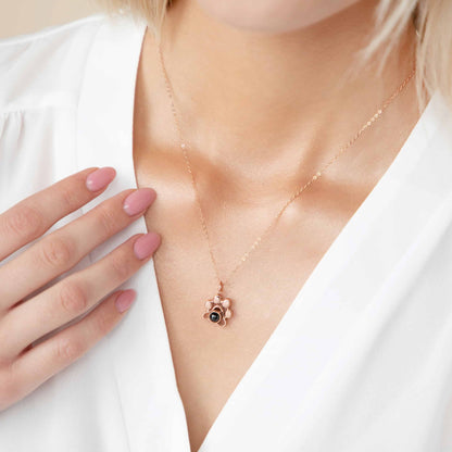 Collier photo empreinte de patte – Personnalisé