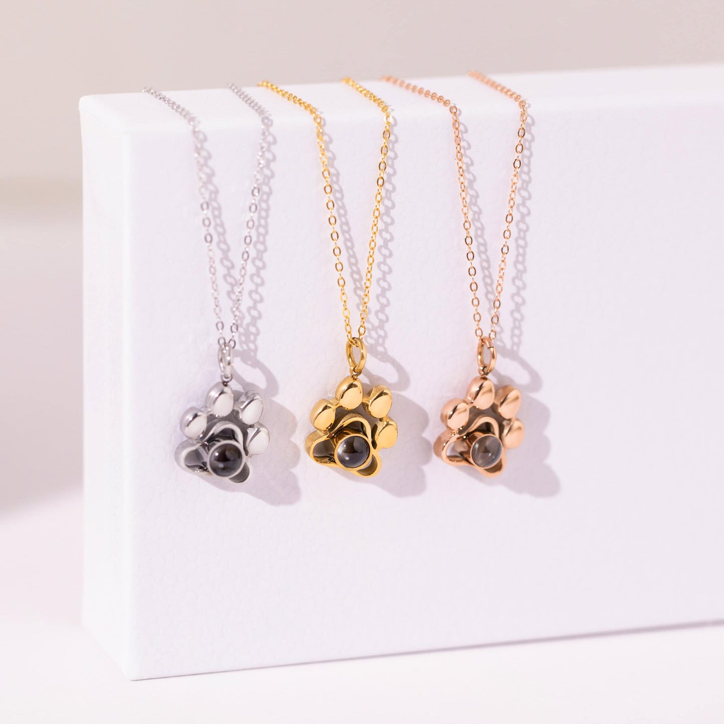 Collier photo empreinte de patte – Personnalisé