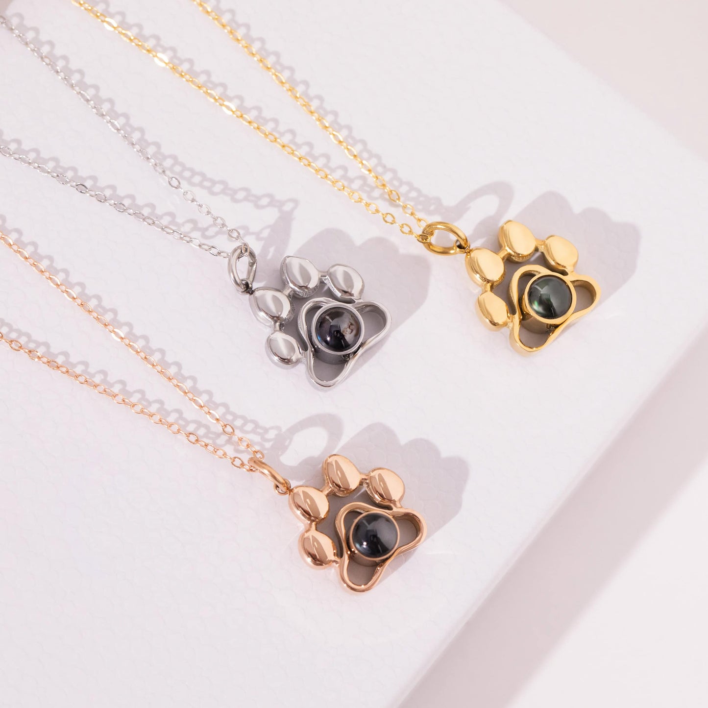 Collier photo empreinte de patte – Personnalisé