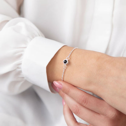 Bracelet photo personnalisé en chaîne
