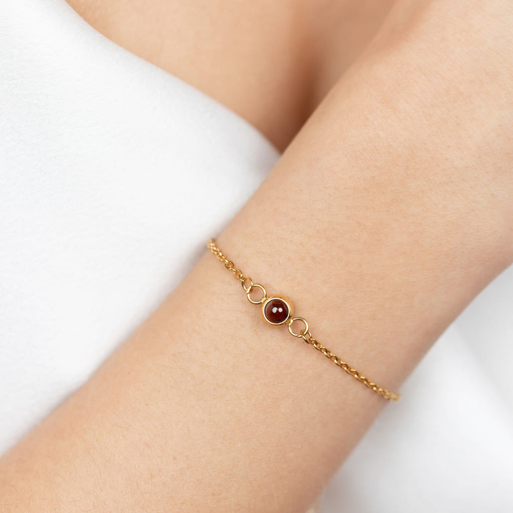 Bracelet photo personnalisé en chaîne