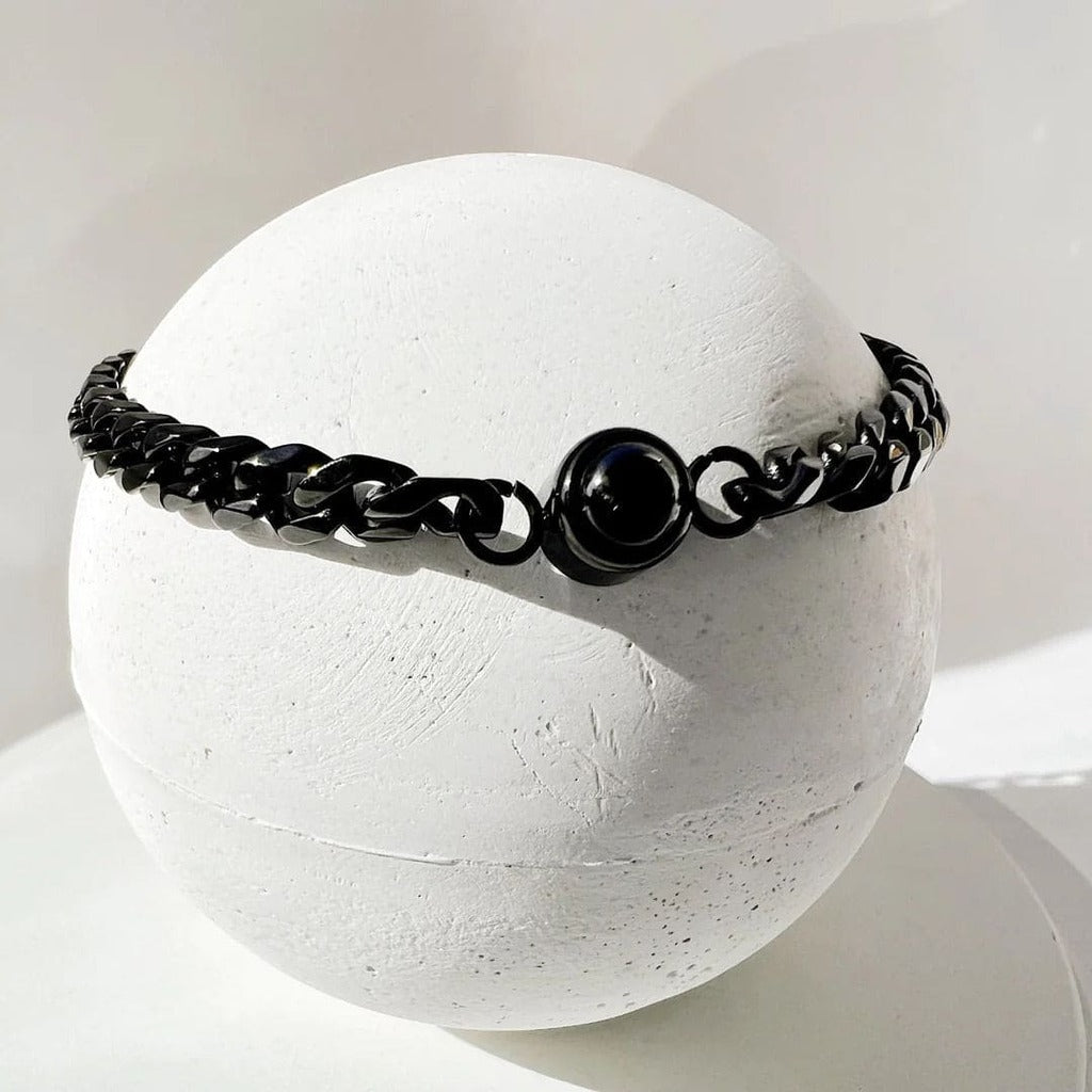 Bracelet photo personnalisé en chaîne