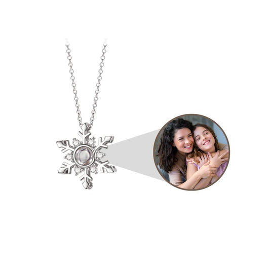 Collier photo flocon de neige - Personnalisé